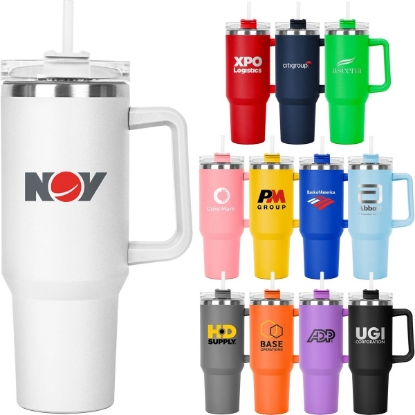 Custom The Hippo Mug & Straw Lid with Twist Closure - 40 oz with Logo S910