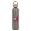 Promotional Allegra Bottle with Bamboo Lid 25 oz. Gray S915
