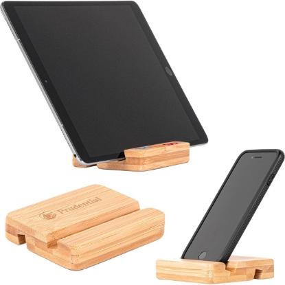 Custom The Bamboo Dual Tablet and Mobile Device Holder with Logo T134