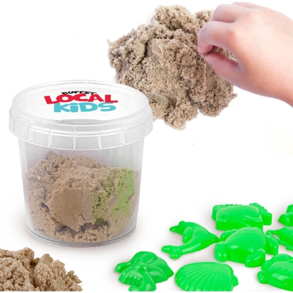 Custom 5.3 oz. Magic Sand Set with 12pc Molds - Small with Logo T152