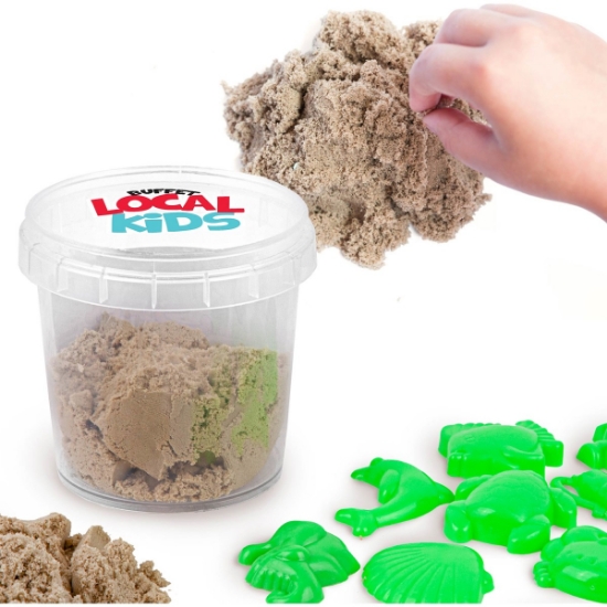 Custom 5.3 oz. Magic Sand Set with 12pc Molds - Small with Logo T152