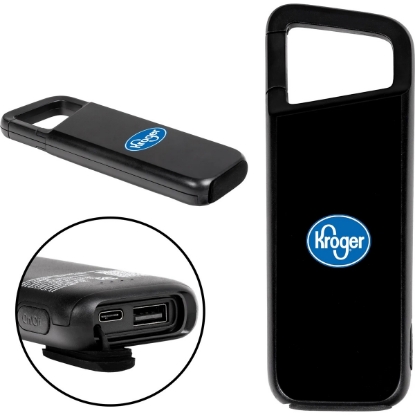 Custom PowerLatch 5000 Water-Resistant Power Bank with Logo T285