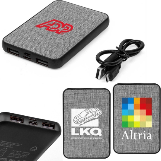 Custom Manchester RPET 5000mAh Power Bank with Logo T297