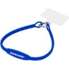 Promotional Wrist Band with Phone Tether Patch Blue T522
