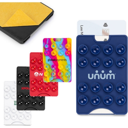Custom Suction Phone Wallet with Logo T556
