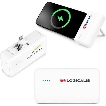 Custom 4500mAh Dual Connector Capsule Power Bank with Stand with Logo T830