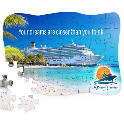 Custom 40-Piece Custom Full-Color Jigsaw Puzzle with Logo T840