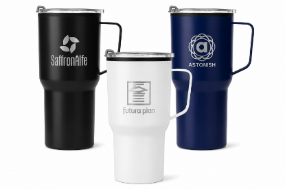 Custom Anchorage - 30 oz. Stainless Steel Tumbler with Plastic Liner - Laser - Group