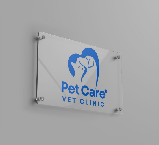 Picture of Clear Acrylic Sign - 19"W x 23.5"H