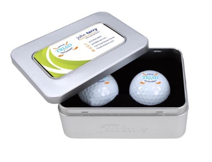 Titleist® 2-Ball Business Card Tin Pro V1®