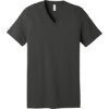 Custom BELLA+CANVAS Unisex Jersey Short Sleeve V-Neck Tee. Asphalt Gray