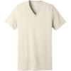 Custom BELLA+CANVAS Unisex Jersey Short Sleeve V-Neck Tee. Natural White