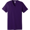 Custom BELLA+CANVAS Unisex Jersey Short Sleeve V-Neck Tee. Team Purple
