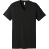 Custom BELLA+CANVAS Unisex Jersey Short Sleeve V-Neck Tee. Vintage Black