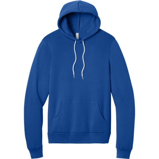 Custom BELLA+CANVAS Unisex Sponge Fleece Pullover Hoodie. True Royal Blue