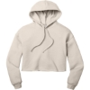 Custom BELLA+CANVAS Womens Sponge Fleece Cropped Fleece Hoodie. Heather Dust Beige