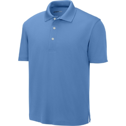 Custom Sport-Tek Dri-Mesh Polo. Blueberry Blue