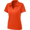 Custom Sport-Tek Womens Dri-Mesh V-Neck Polo. Bright Orange