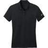 Custom Nike Womens Dry Essential Solid Polo Black