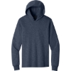 Custom Port & Co Core Cotton Pullover Hooded Tee Heather Navy Blue
