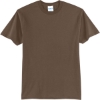 Custom Port & Co Core Blend Tee. Brown