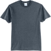Custom Port & Co Core Blend Tee. Heather Navy Blue