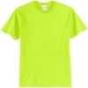 Custom Port & Co Core Blend Tee. Safety Green