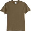 Custom Port & Co Core Blend Tee. Woodland Brown