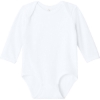 Custom Rabbit Skins Infant Long Sleeve Jersey Bodysuit White