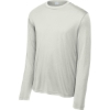 Custom Sport-Tek Long Sleeve PosiCharge Competitor Tee. Silver