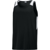 Custom Sport-Tek Club Track Tank Black/White