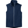Custom Port Authority Microfleece Vest. True Navy Blue