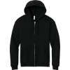 Custom Jerzees Rugged Unisex Full-Zip Hooded Sweatshirt Black Ink