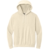 Custom Comfort Colors Lightweight Hooded Sweatshirt Ivory White