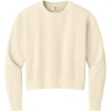 Custom Comfort Colors Womens Mid-Length Crewneck Sweatshirt Ivory White