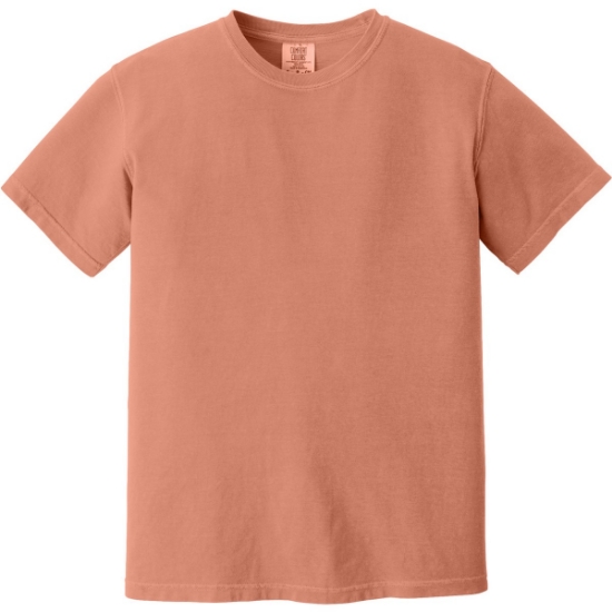 Custom COMFORT COLORS Heavyweight Ring Spun Tee. Terracotta Brown