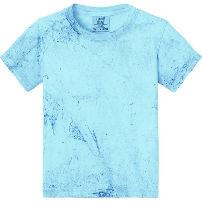 Custom Comfort Colors Youth Heavyweight Color Blast Tee Fiji Blue