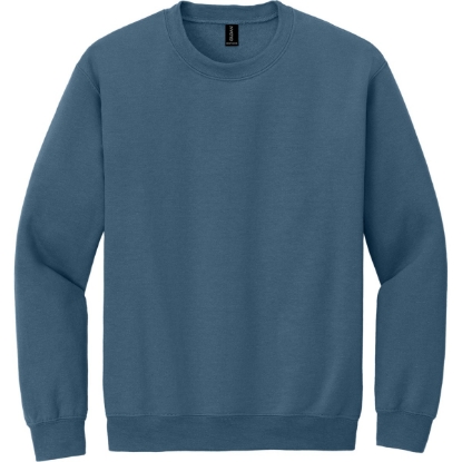Custom Gildan Heavy Blend Crewneck Sweatshirt. Indigo Blue