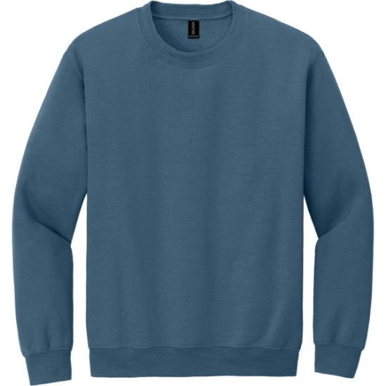 Custom Gildan Heavy Blend Crewneck Sweatshirt. Indigo Blue