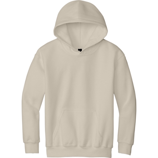 Custom Gildan - Youth Heavy Blend Hooded Sweatshirt. Sand White