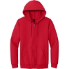 Custom Gildan - Heavy Blend Full-Zip Hooded Sweatshirt. Red