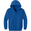Custom Gildan Youth Heavy Blend Full-Zip Hooded Sweatshirt. Royal Blue