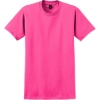Custom Gildan - Ultra Cotton 100% US Cotton T-Shirt. Safety Pink