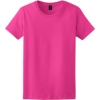 Custom Gildan Womens Ultra Cotton 100% US Cotton T-Shirt. Heliconia Pink