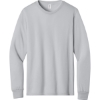 Custom Jerzees Dri-Power 100% Polyester Long Sleeve T-Shirt Silver