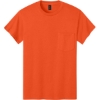 Custom Gildan - Ultra Cotton 100% US Cotton T-Shirt with Pocket. Orange