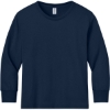Custom Jerzees Youth Dri-Power 50/50 Cotton/Poly Long Sleeve J. Navy Blue