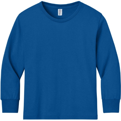 Custom Jerzees Youth Dri-Power 50/50 Cotton/Poly Long Sleeve Royal Blue