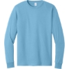 Custom Jerzees - Dri-Power 50/50 Cotton/Poly Long Sleeve T-Shirt. Light Blue