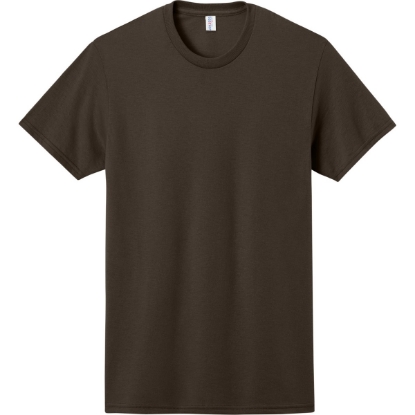 Custom Jerzees - Dri-Power 50/50 Cotton/Poly T-Shirt. Chocolate Brown